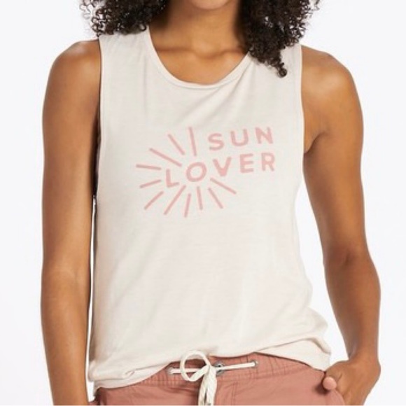 Vuori Tops - Vuori Sun Lover Tank in Putty Size Large NWT